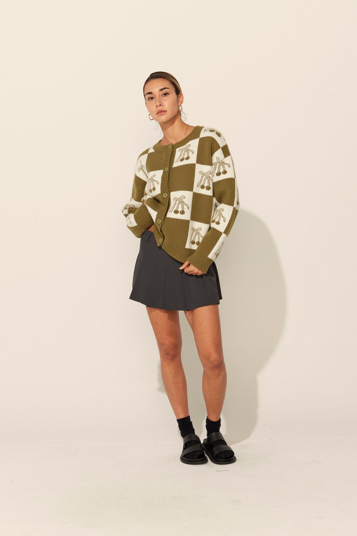 Cherie Cardigan in Olive