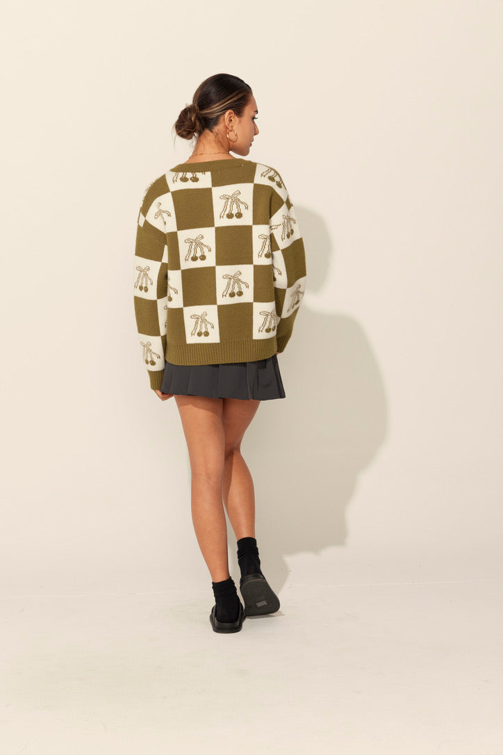Cherie Cardigan in Olive