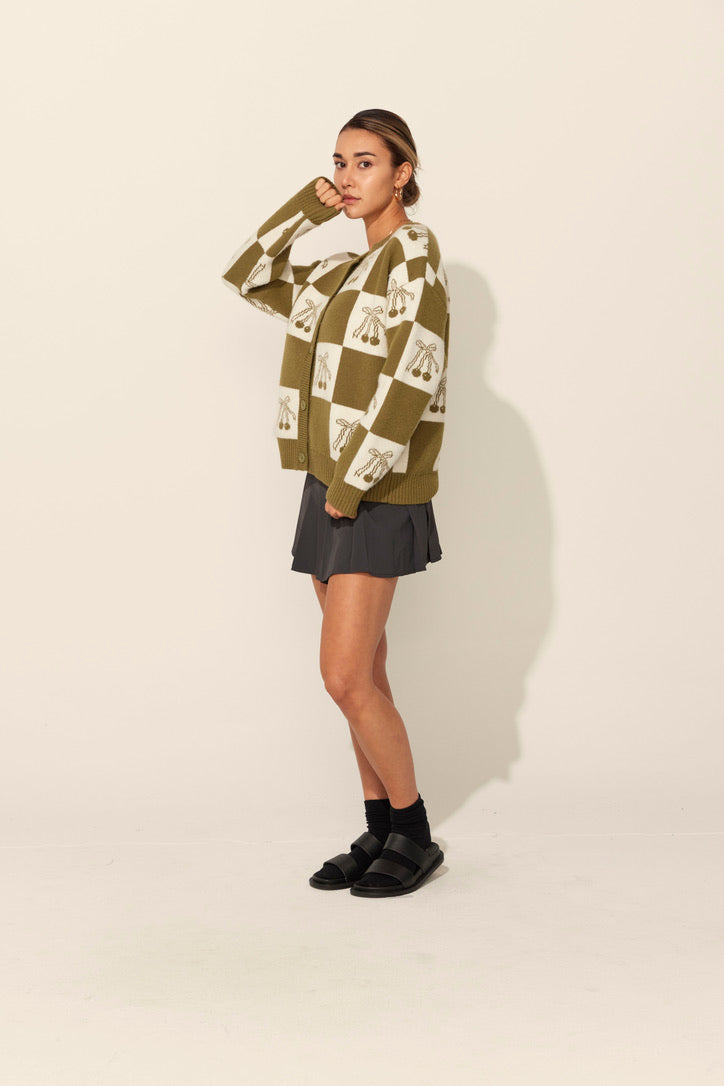 Cherie Cardigan in Olive