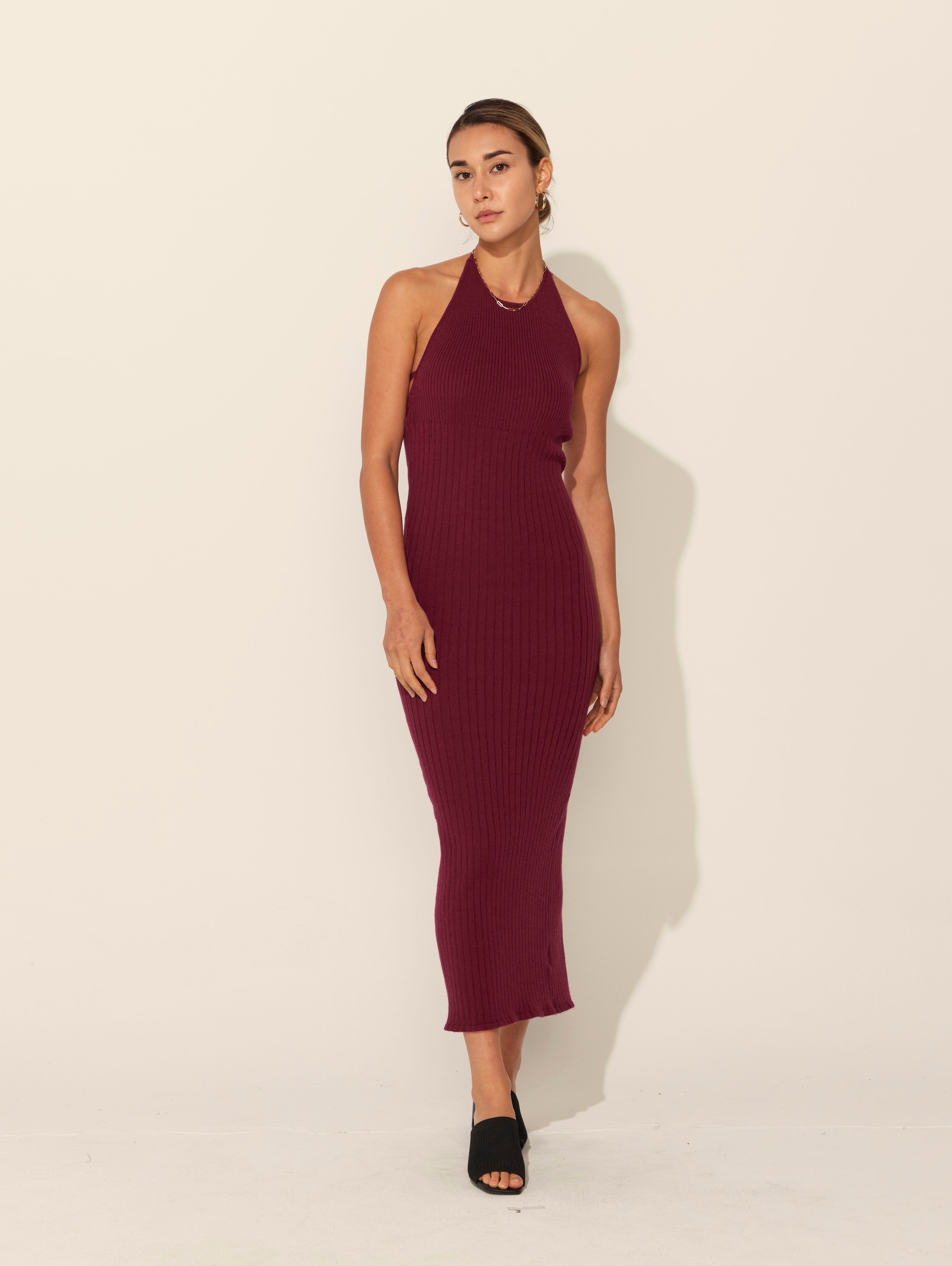 Jenny Dress in Burgundy