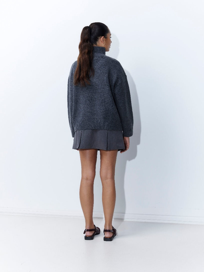Bow-lita Jumper in Grey