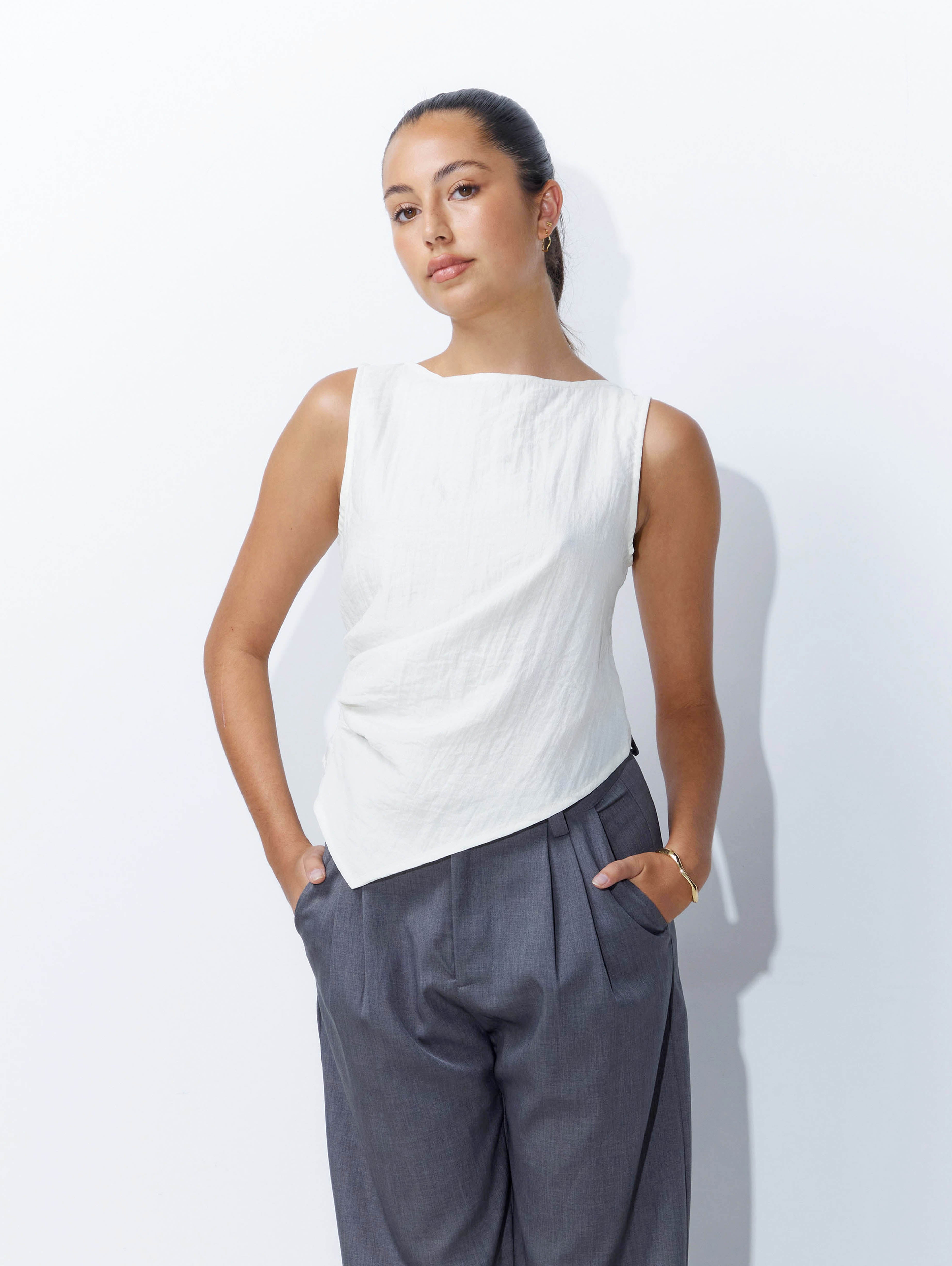 Elysia Top in Off-White