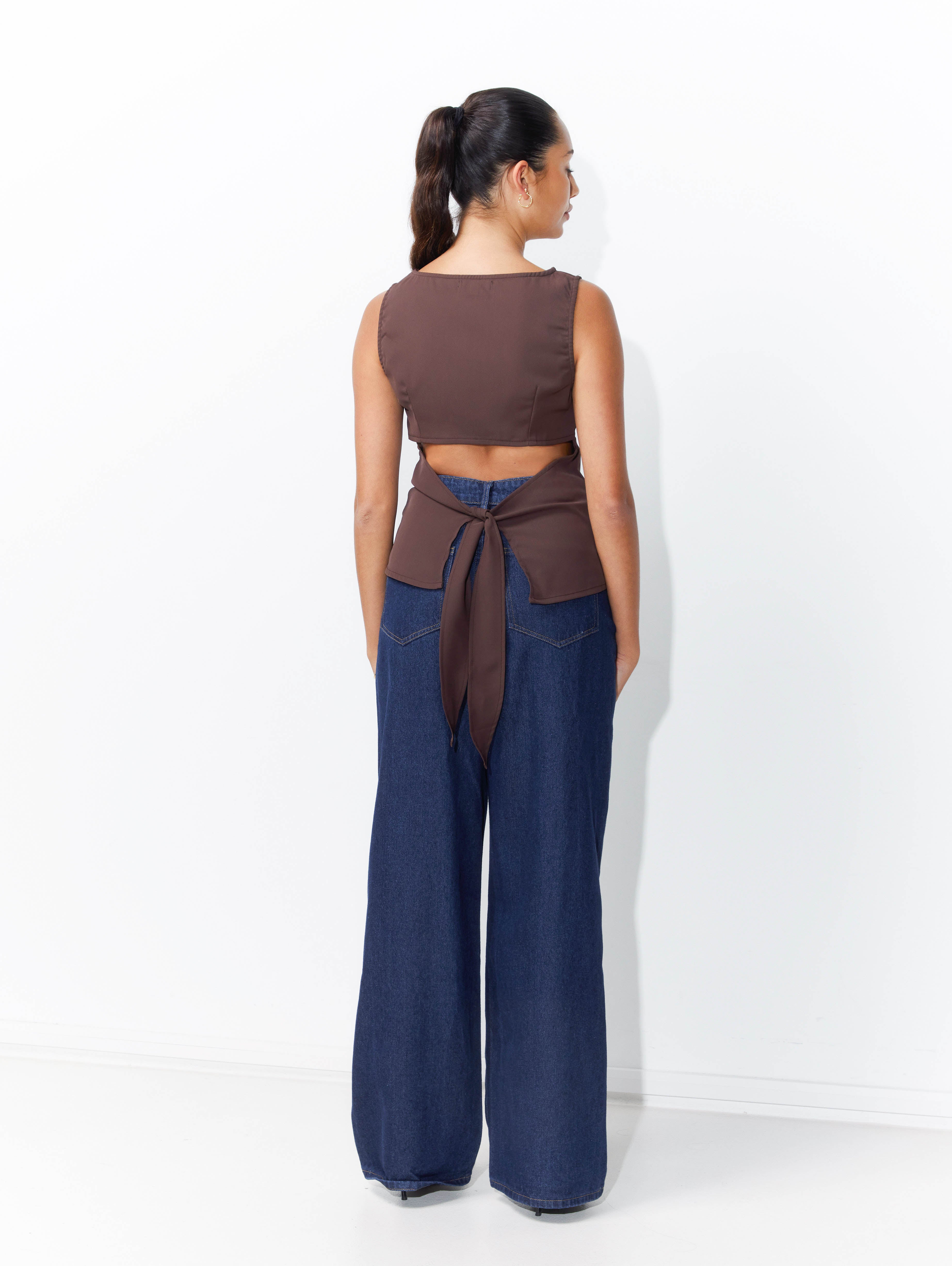 Georgia Top in Chocolate