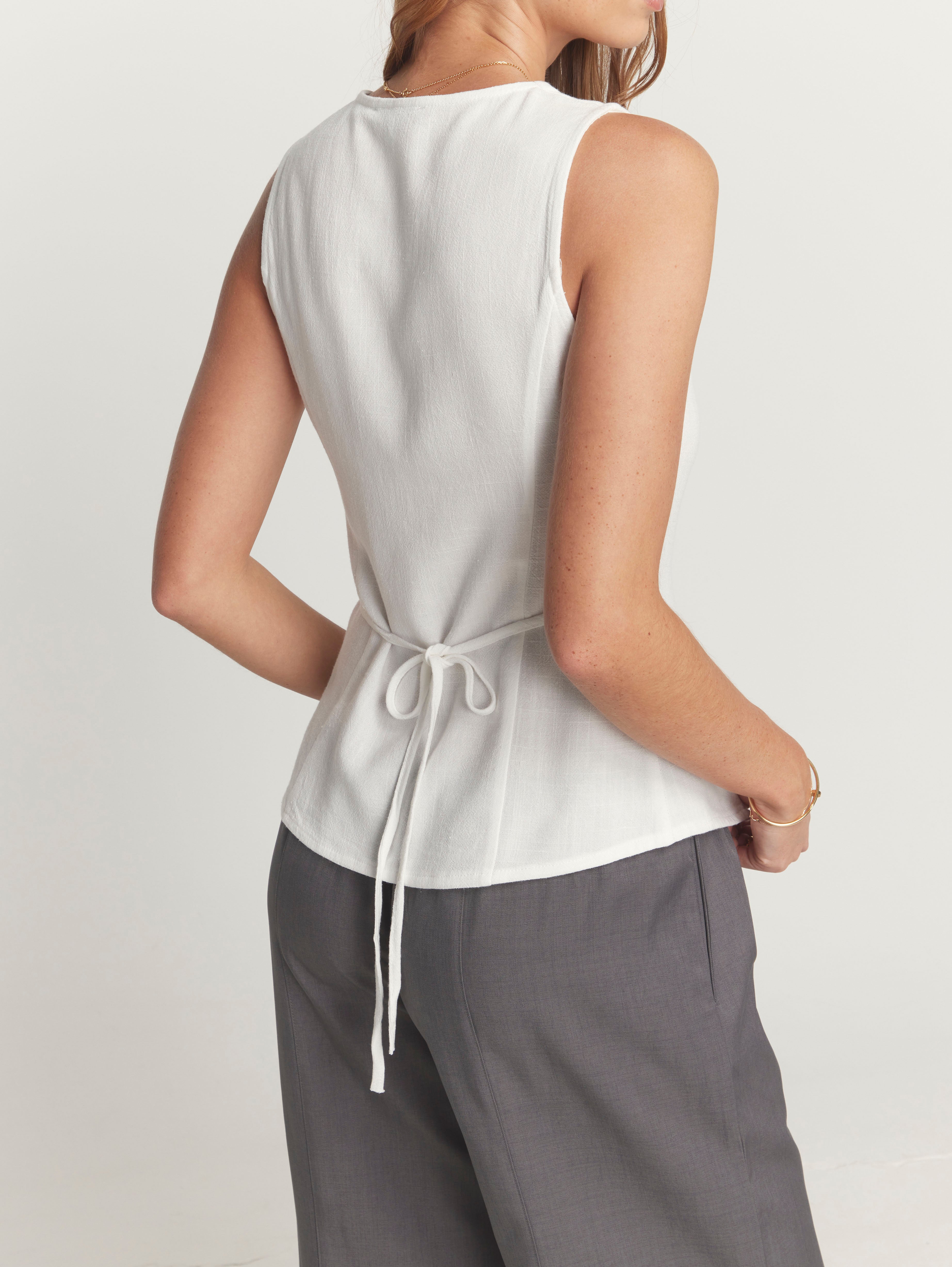 Greta Top in White