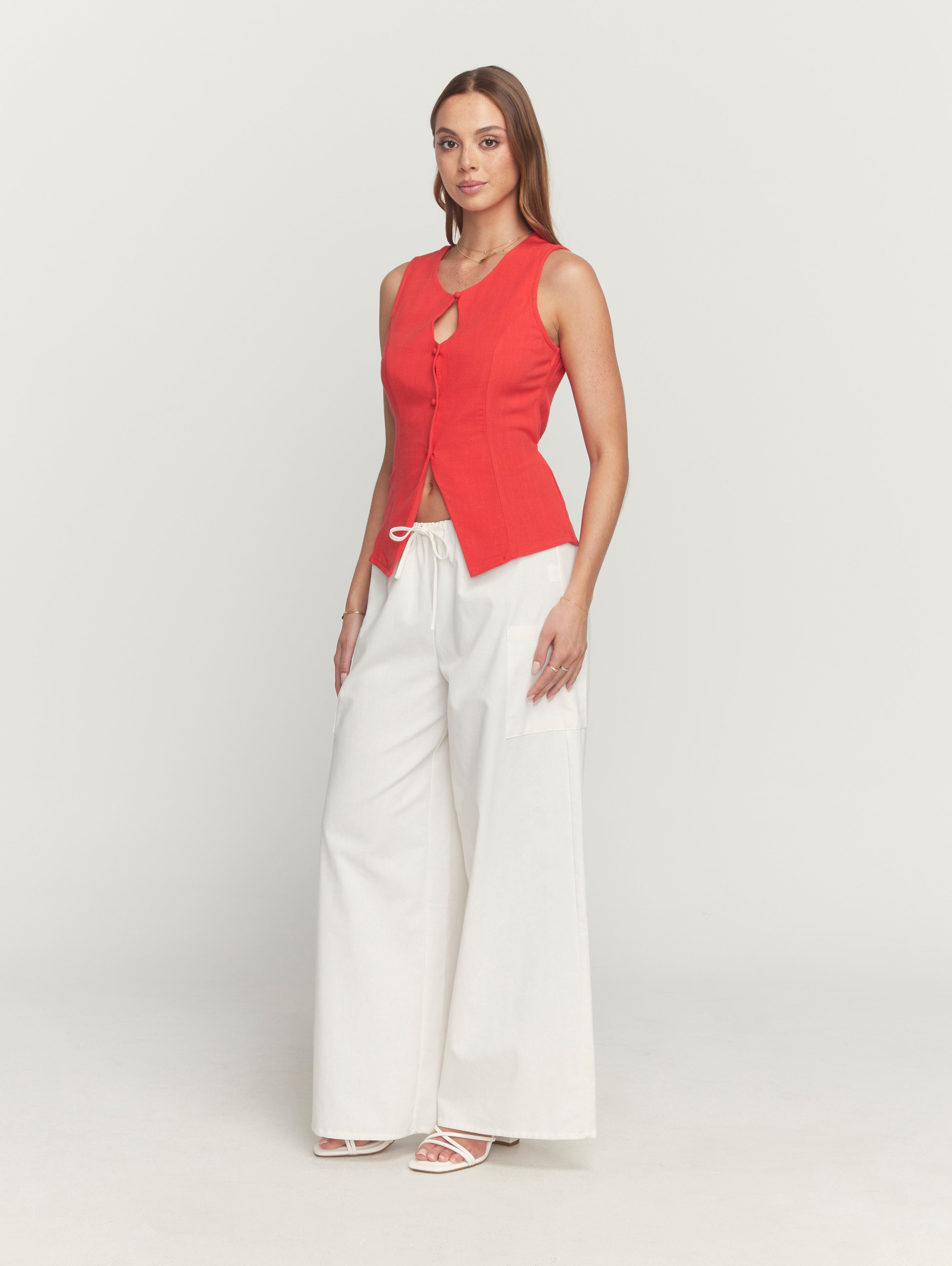 Greta Top in Red
