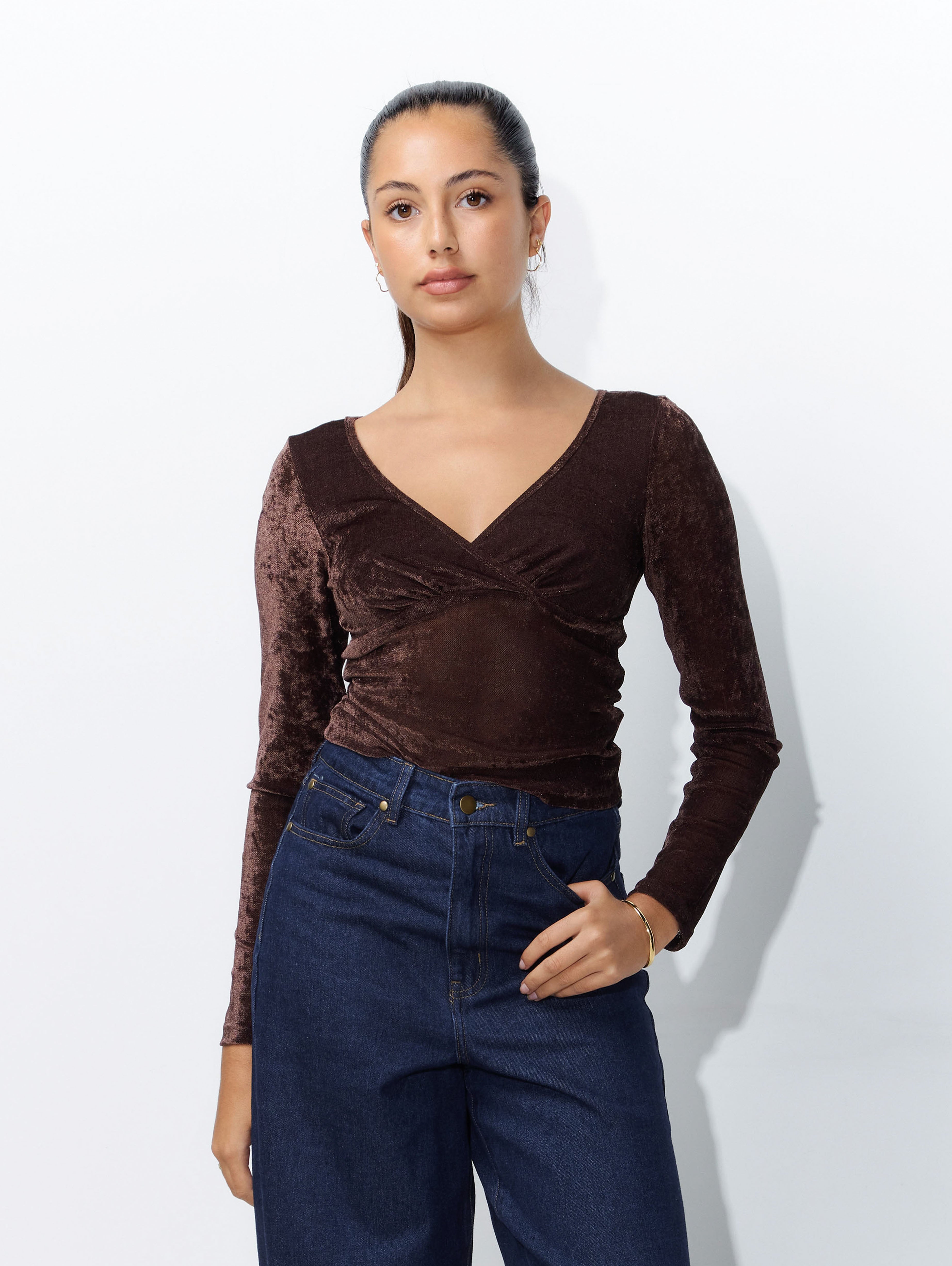 Josie Top in Chocolate
