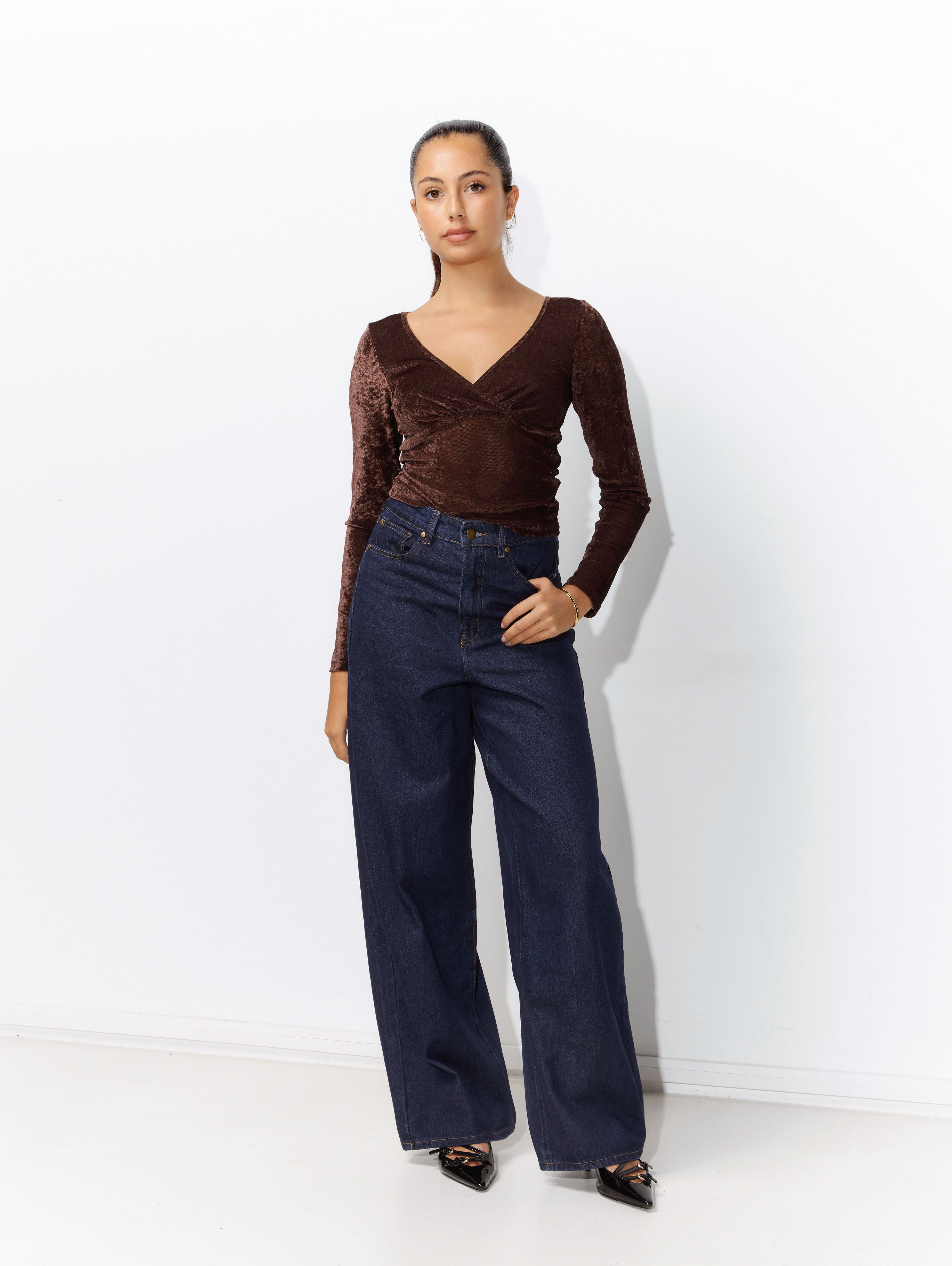 Josie Top in Chocolate