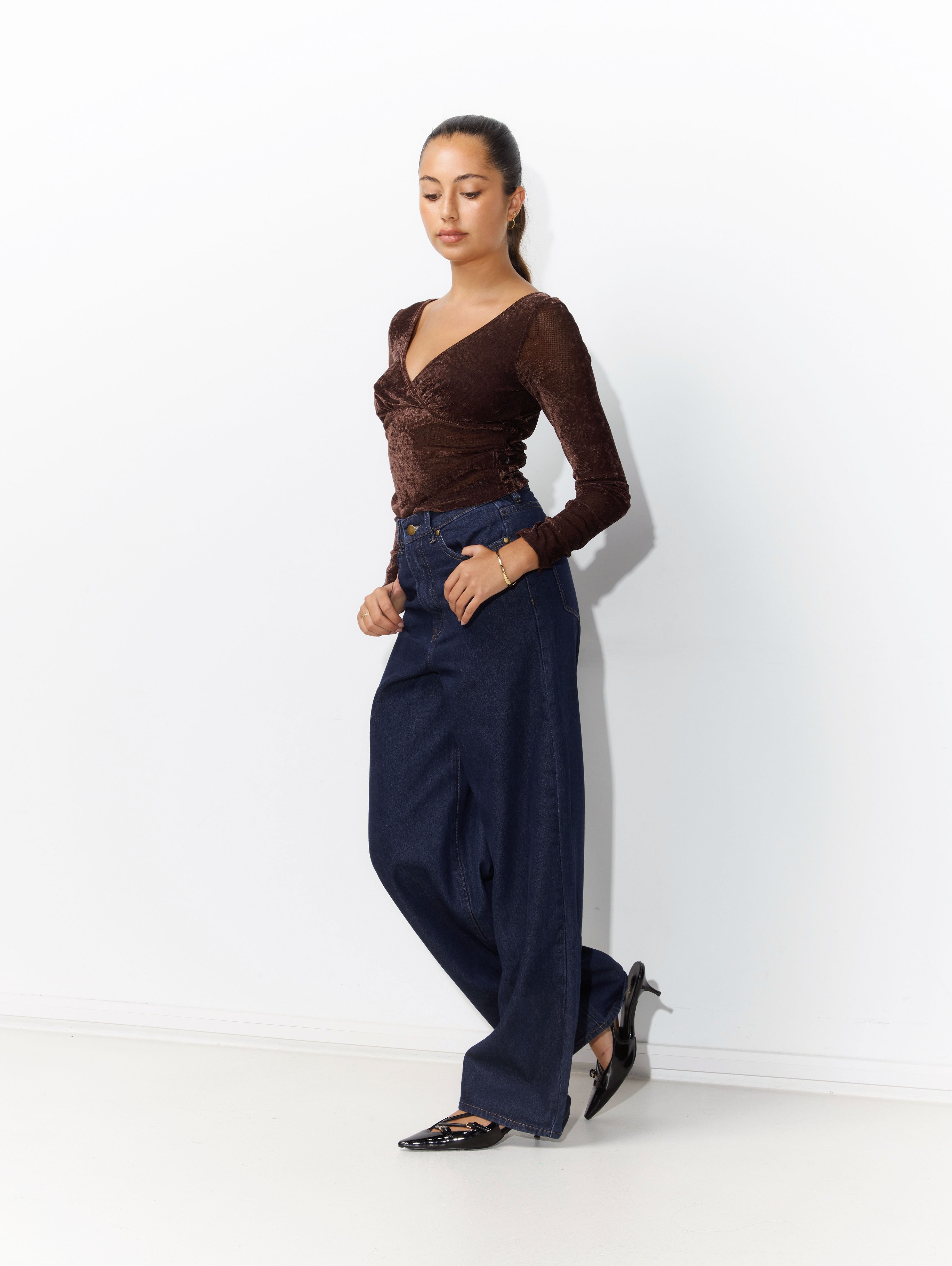 Josie Top in Chocolate