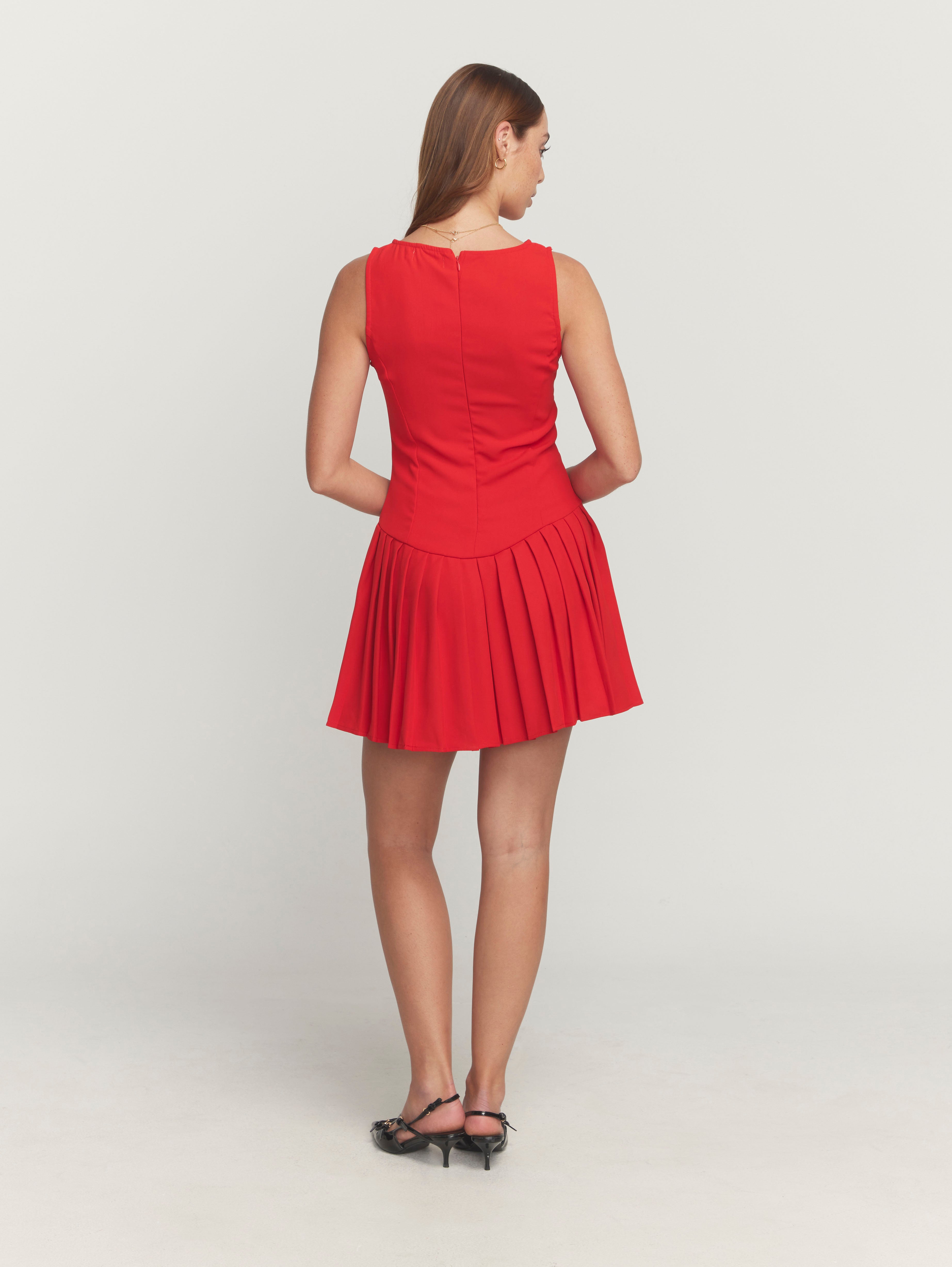 Kyra Dress in Red