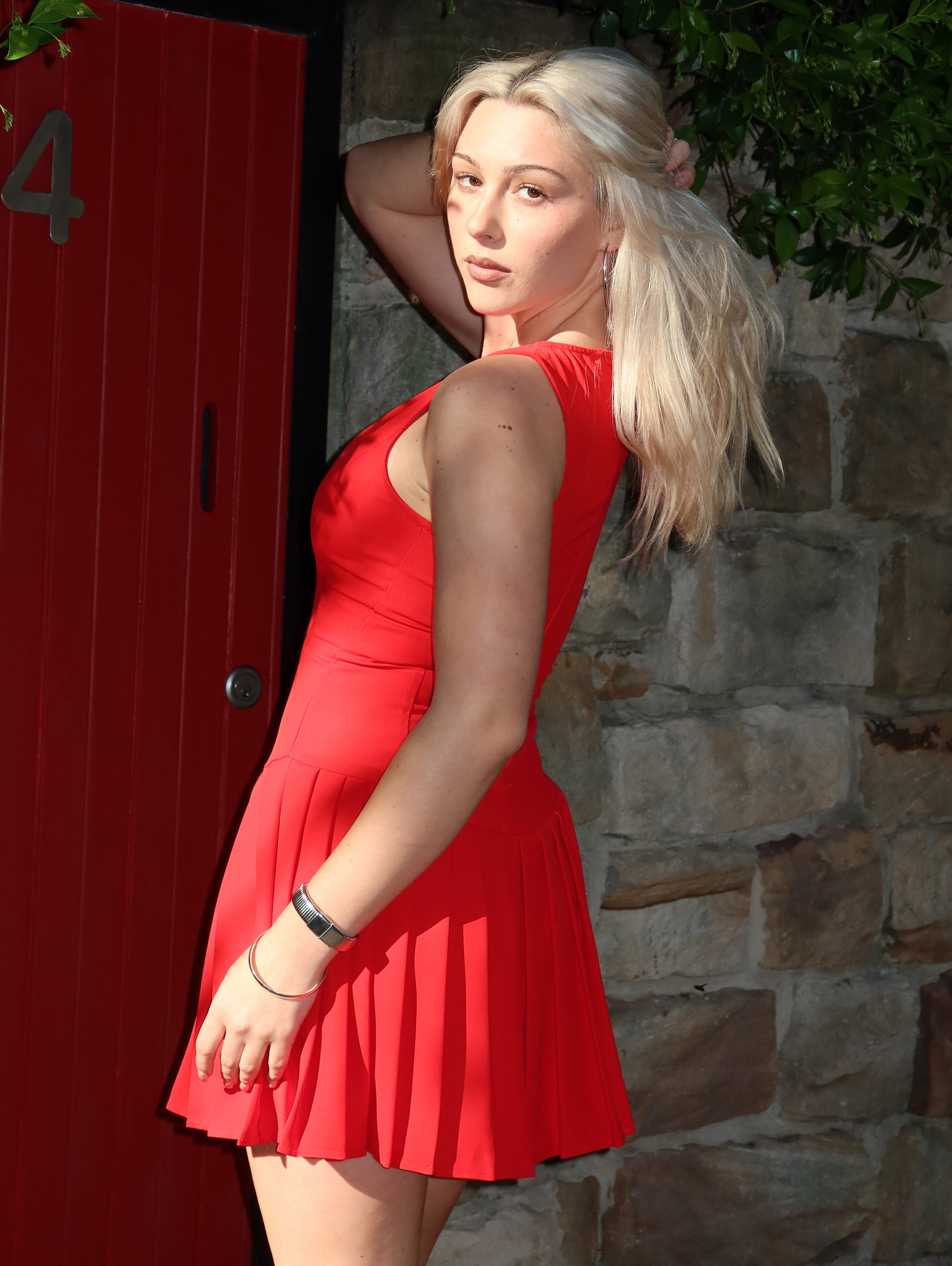 Kyra Dress in Red