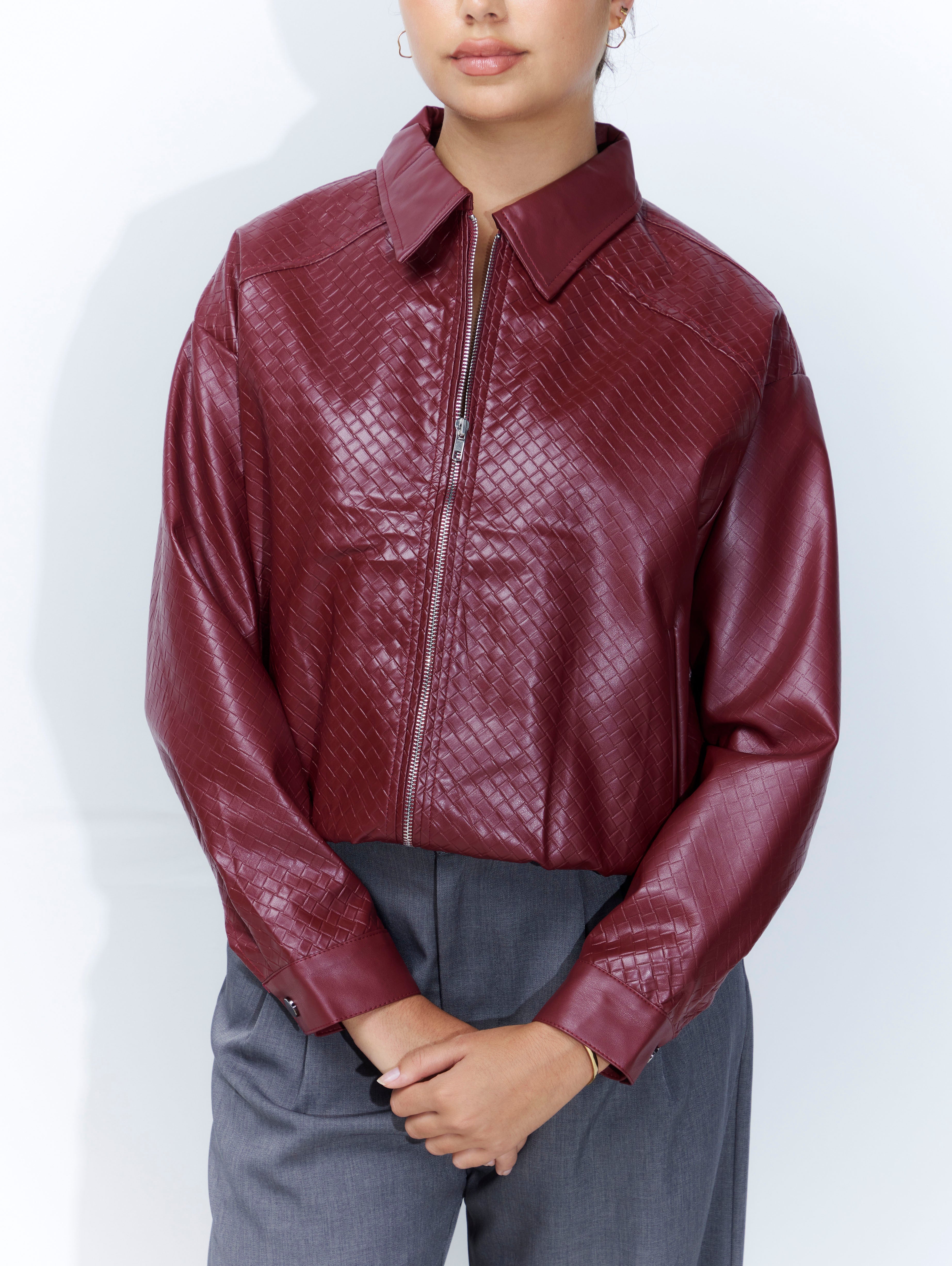 Laura Jacket in Burgundy