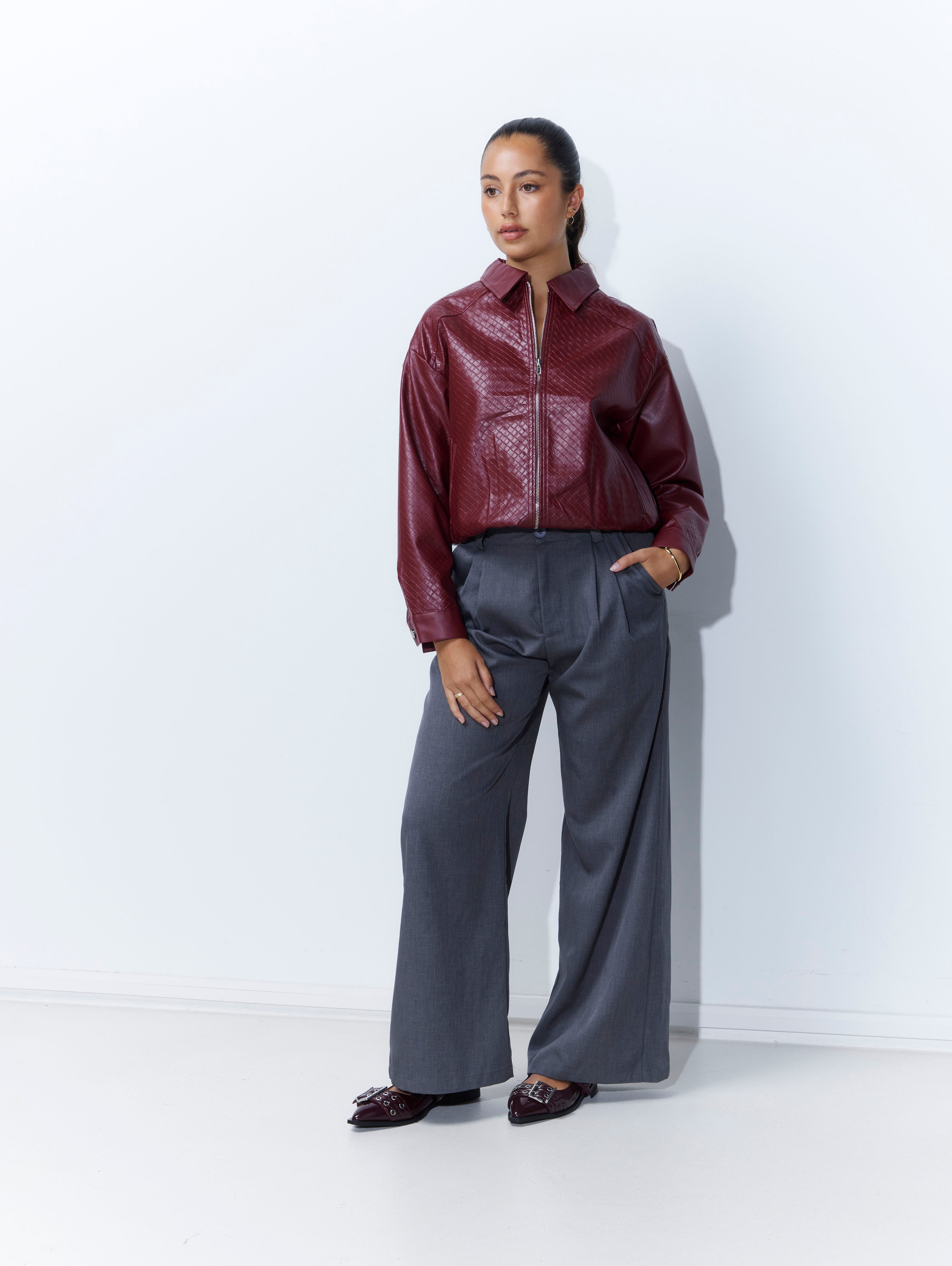 Laura Jacket in Burgundy