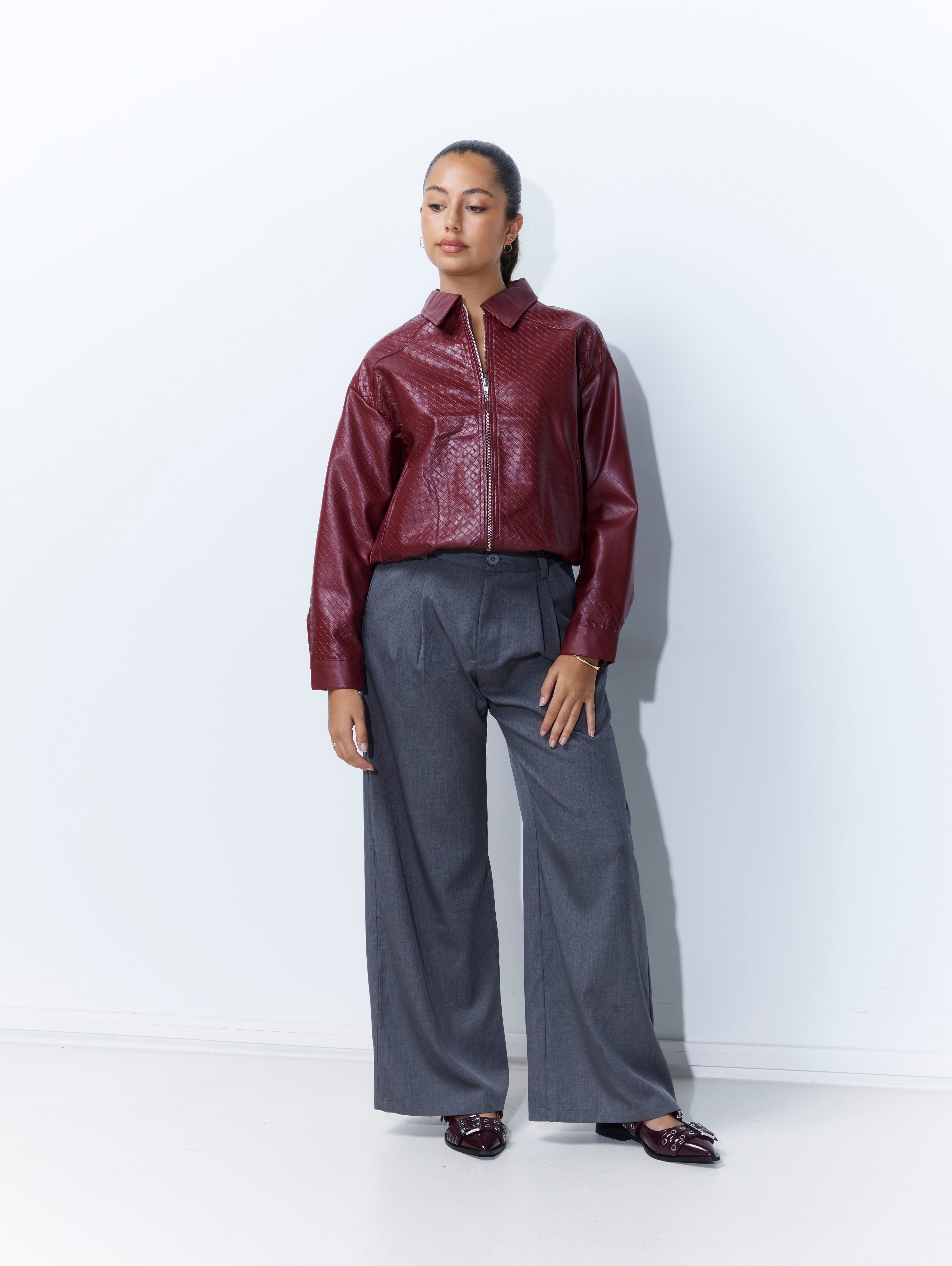 Laura Jacket in Burgundy