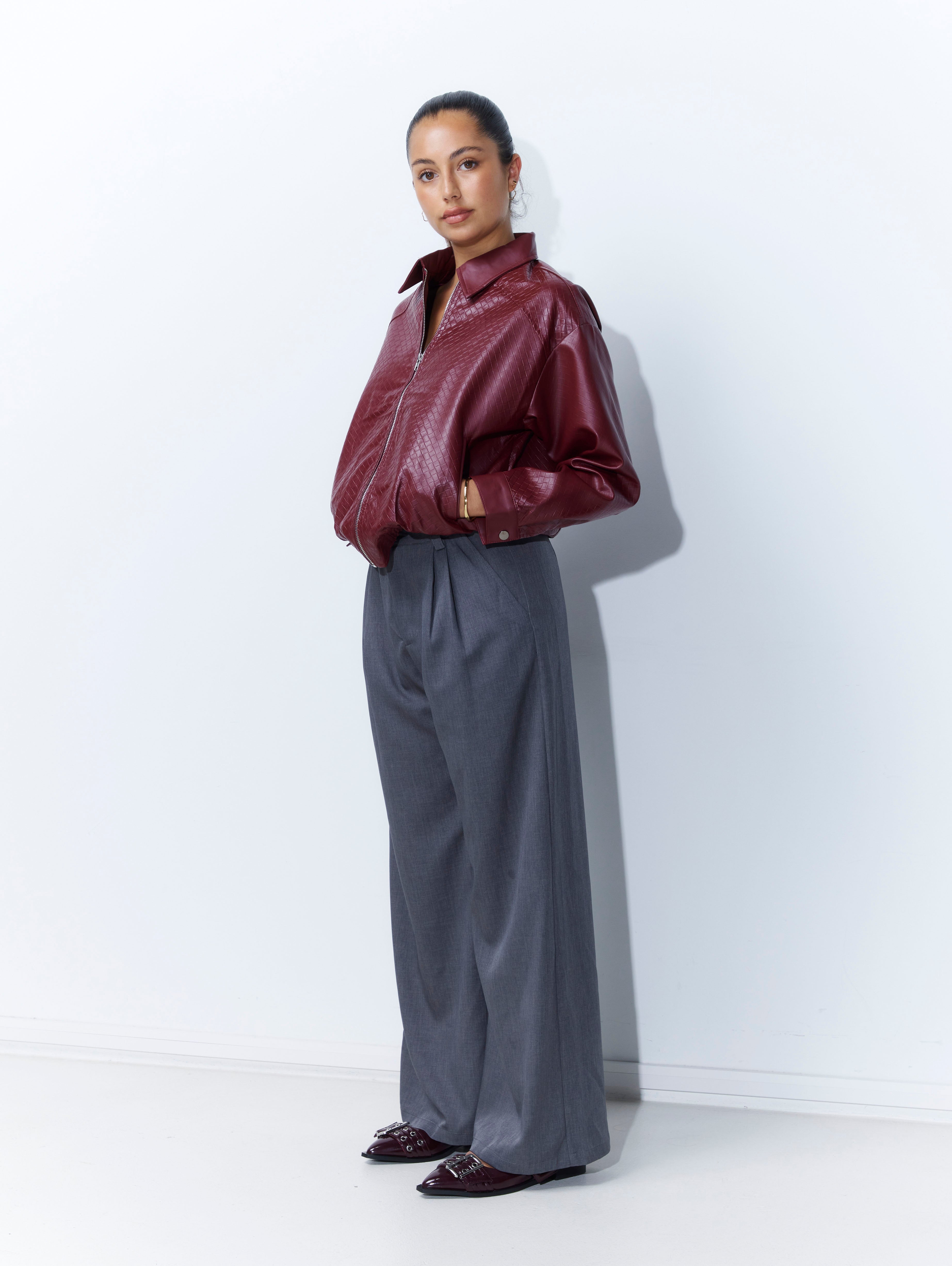 Laura Jacket in Burgundy