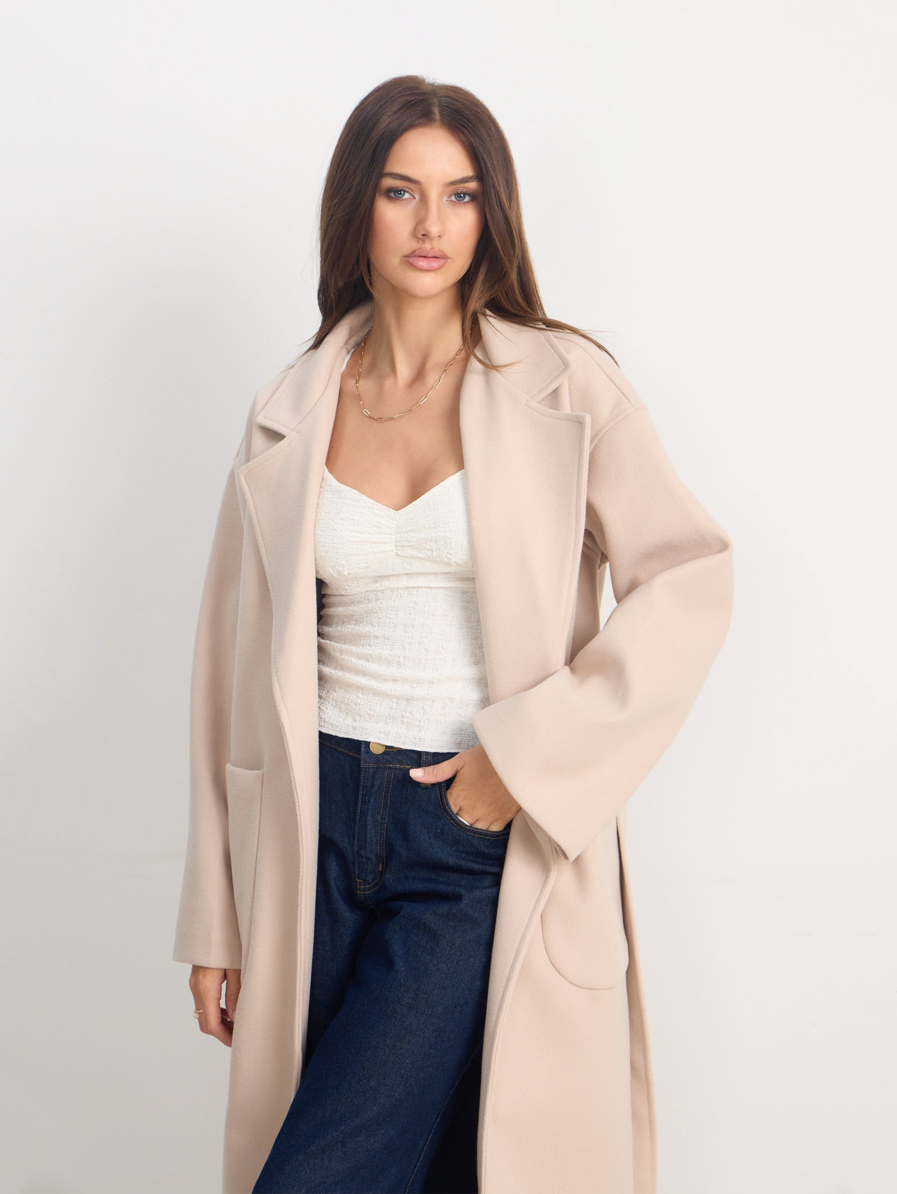 Rosie Coat in Beige