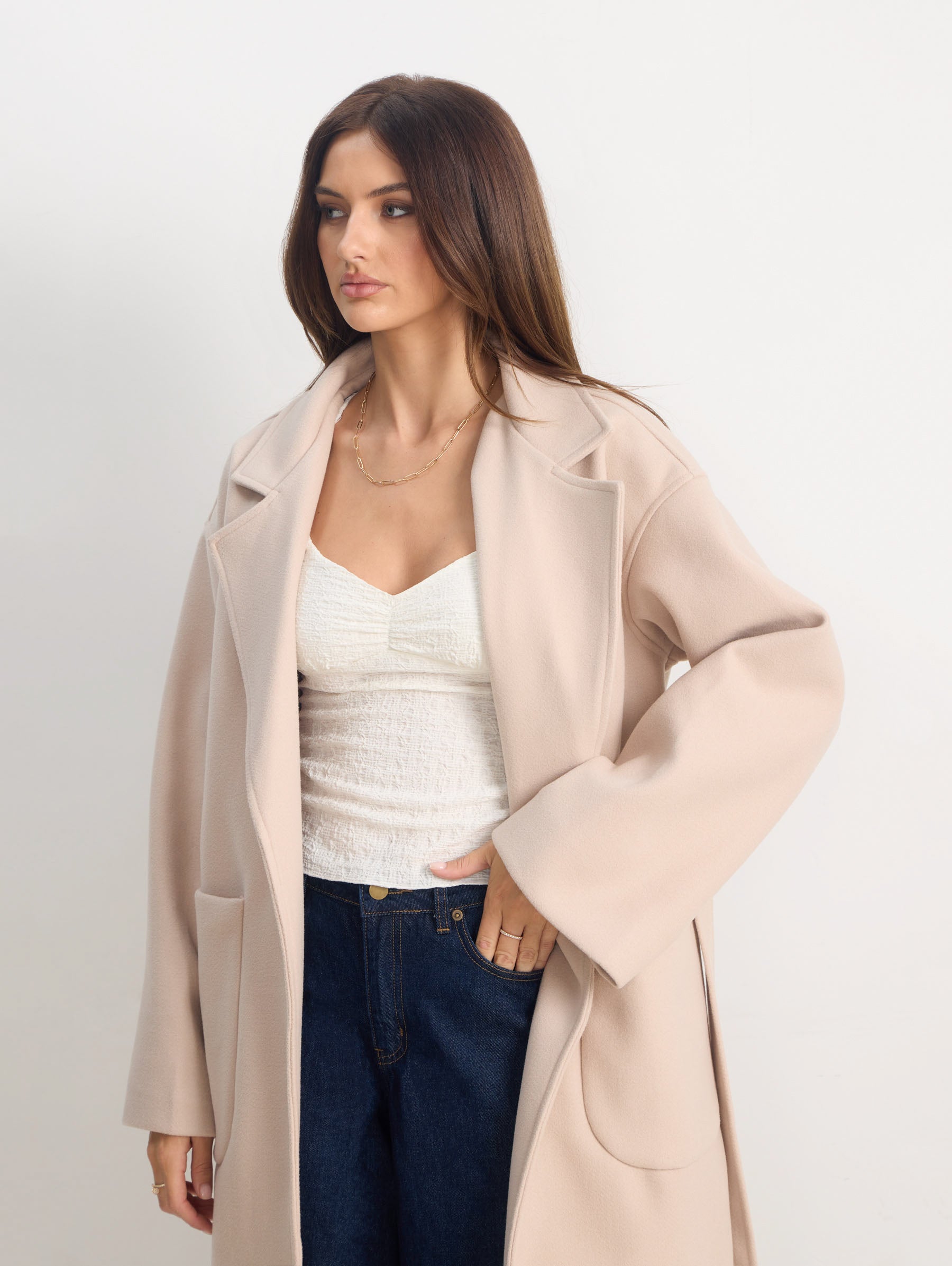 Rosie Coat in Beige