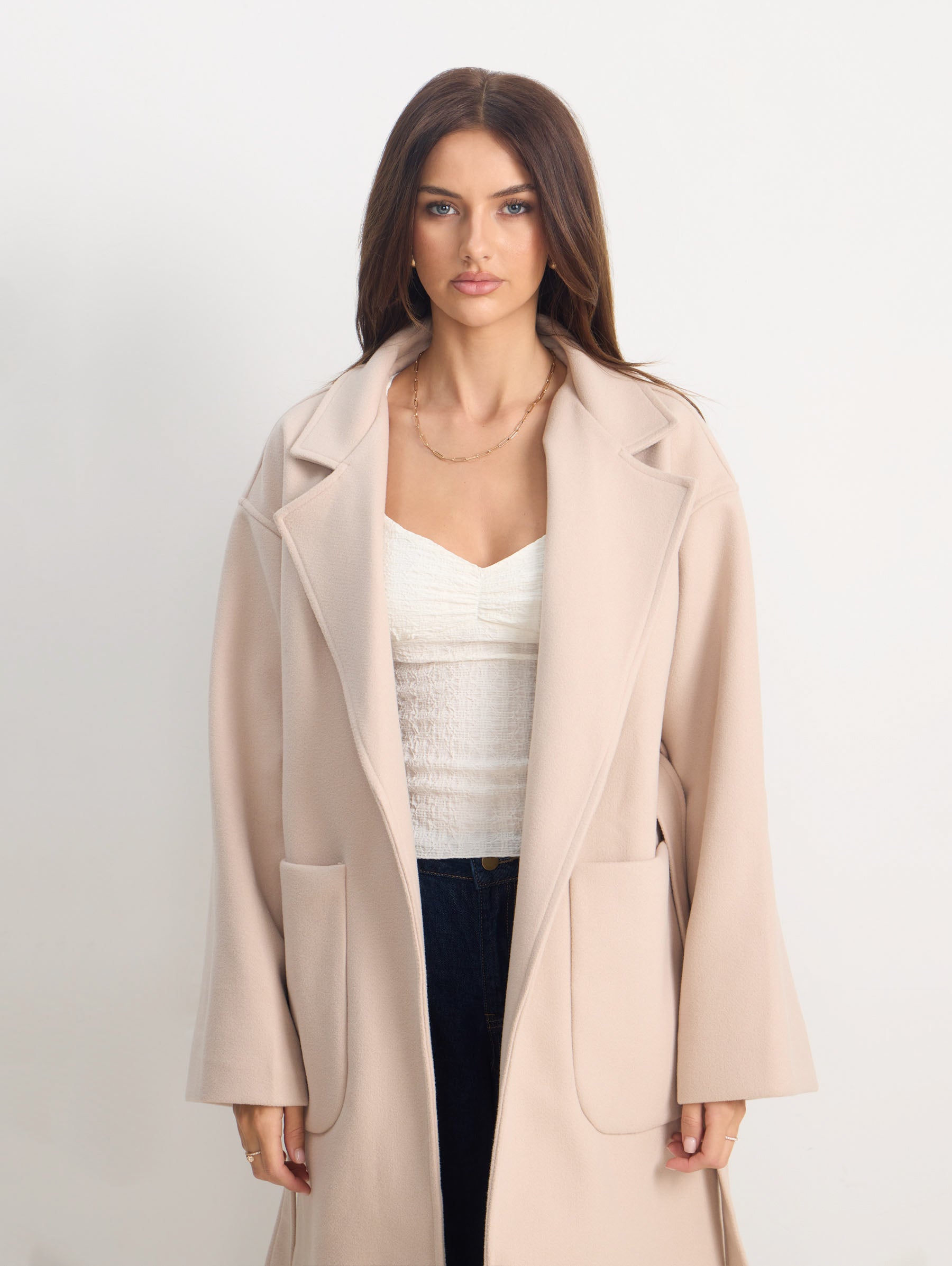 Rosie Coat in Beige