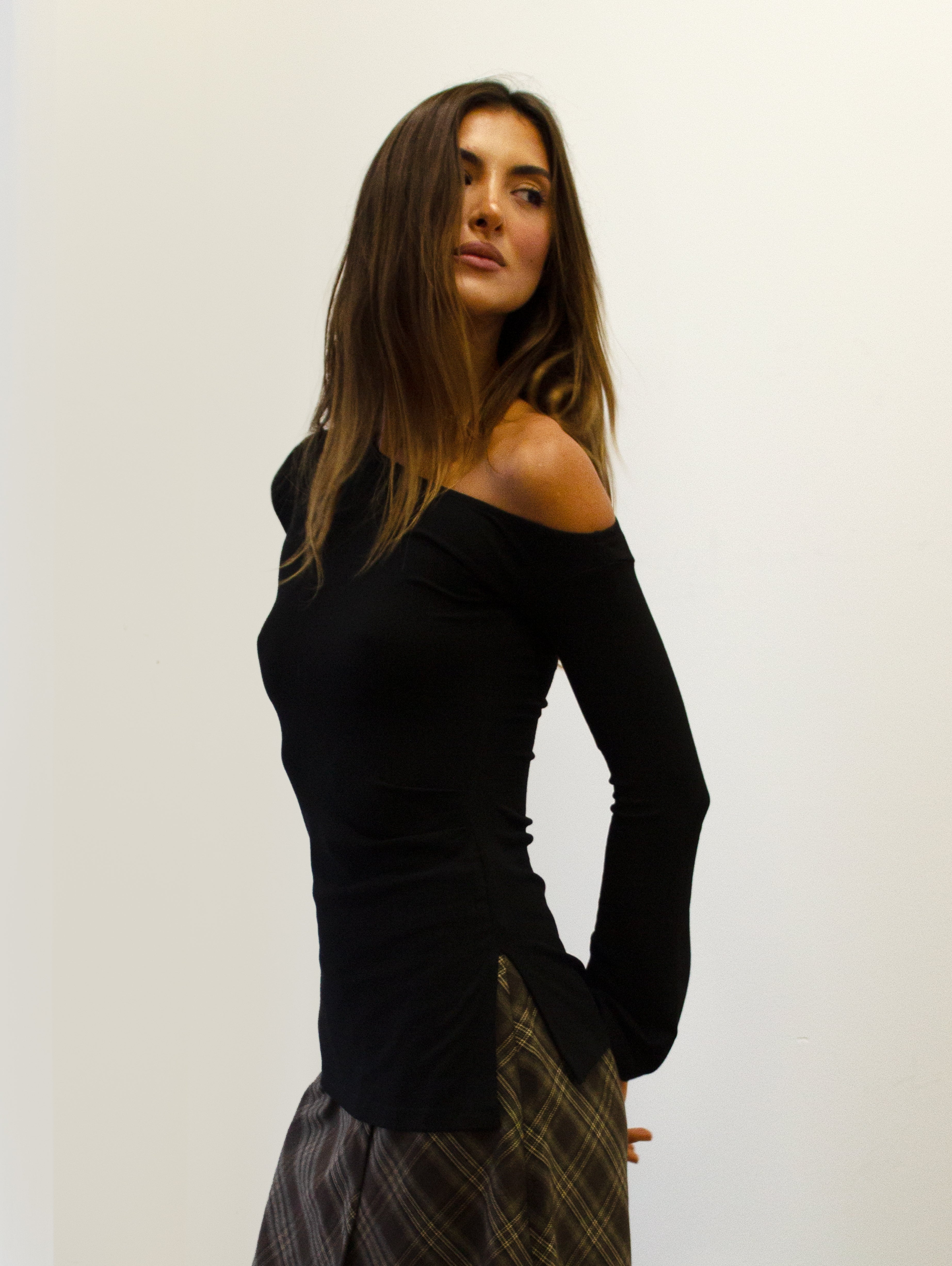 Rue Top In Black