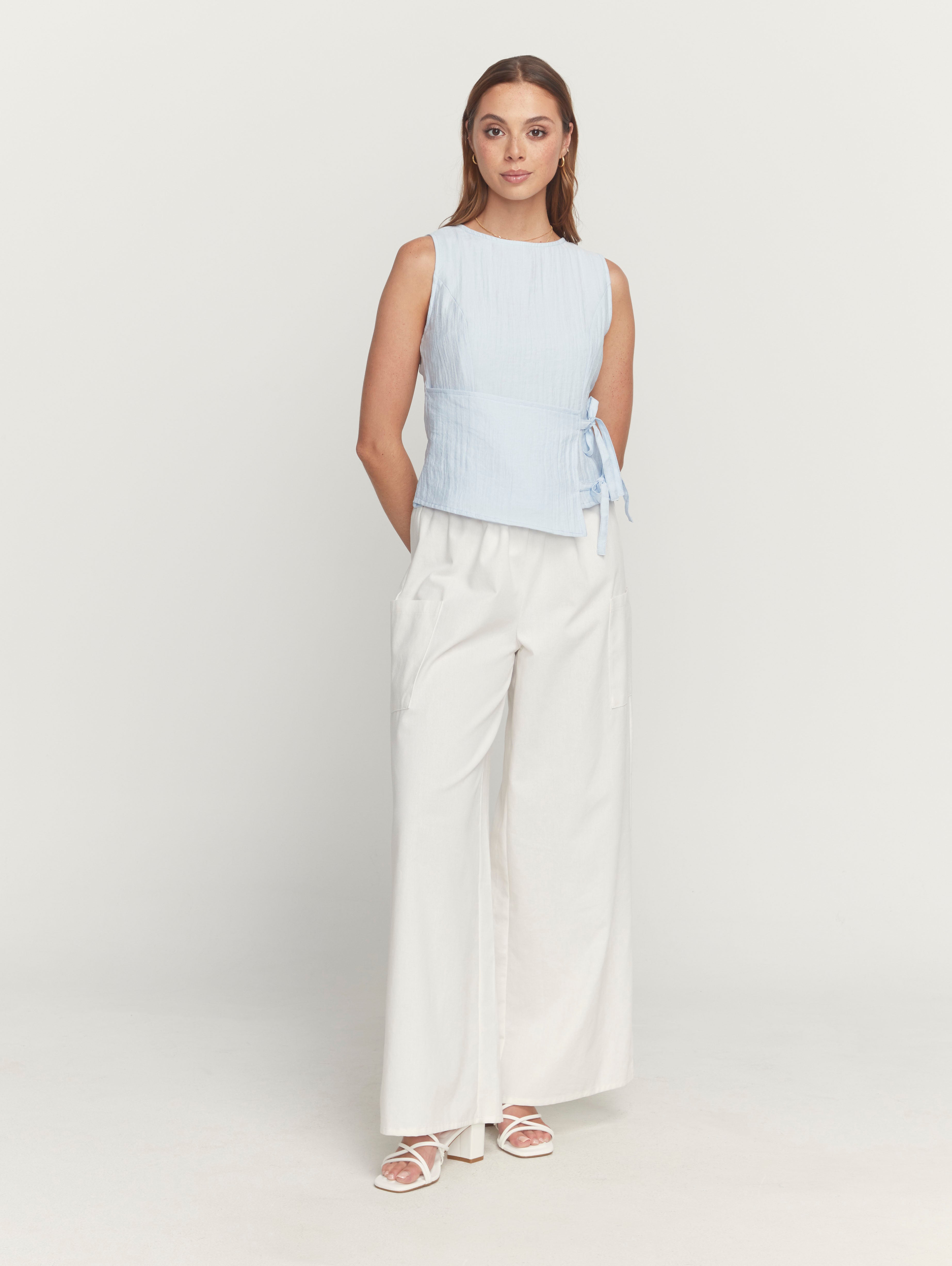 Tahlia Top in Sky Blue