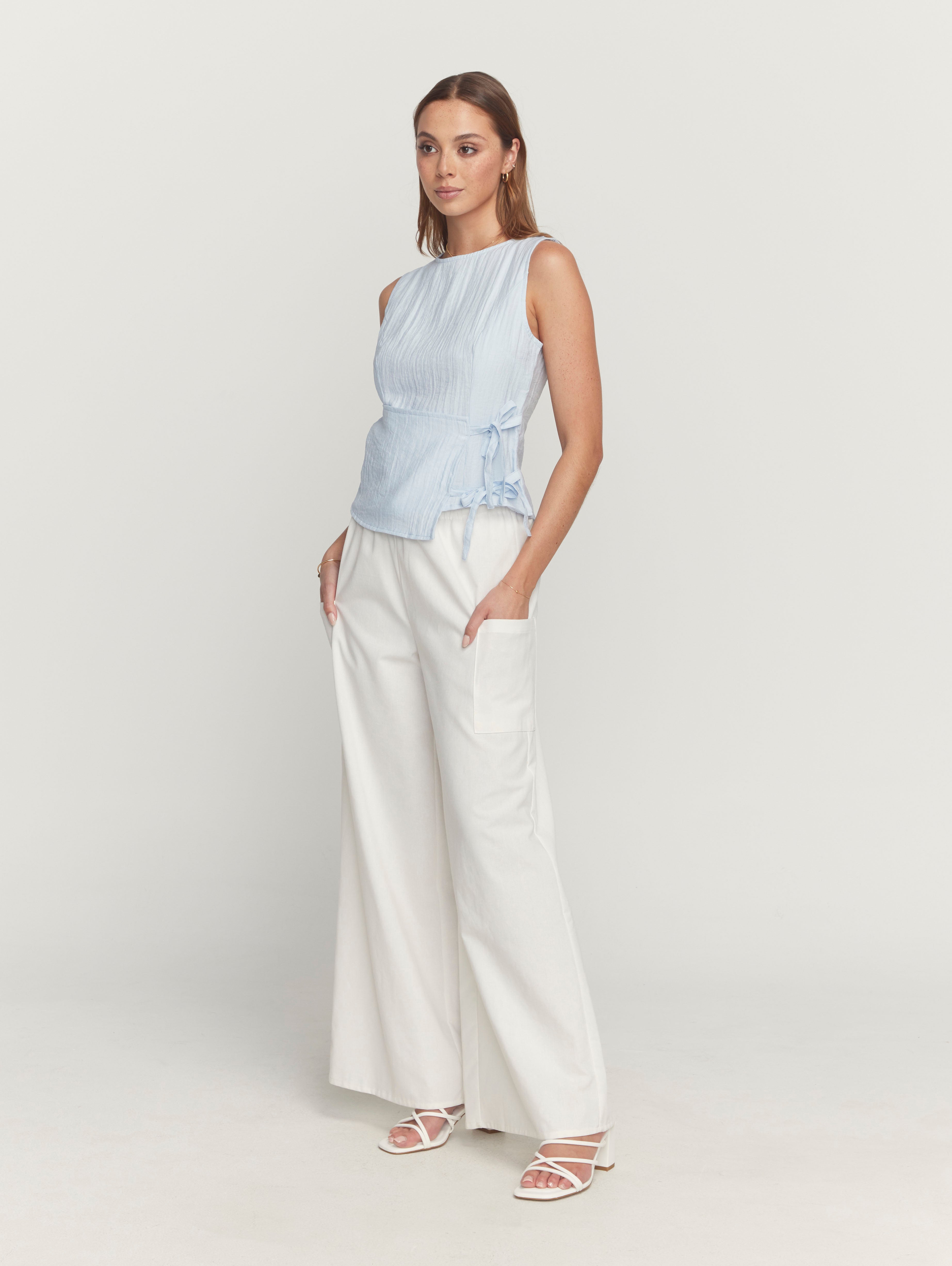 Tahlia Top in Sky Blue