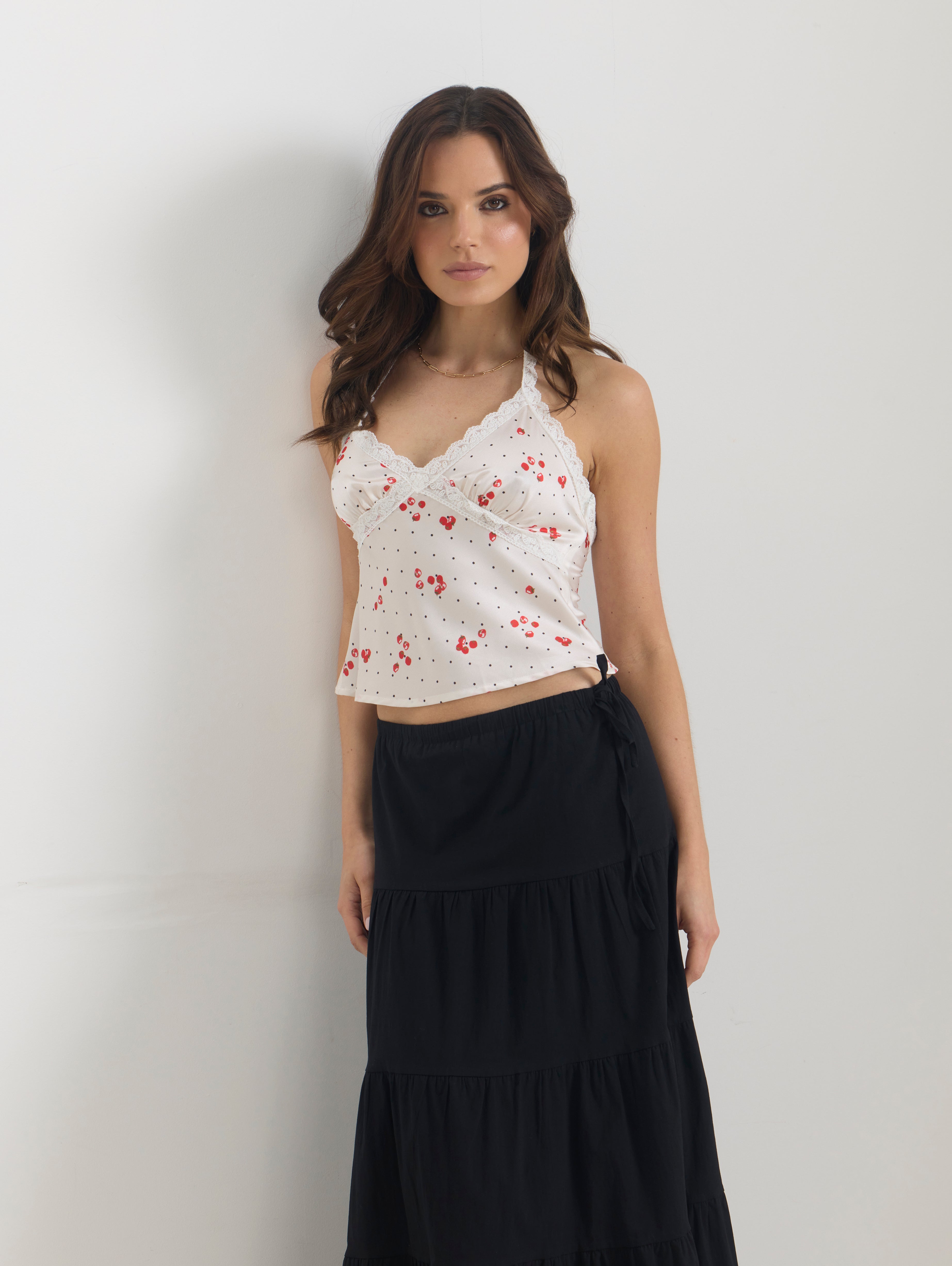 Layla Top in Polka Dot