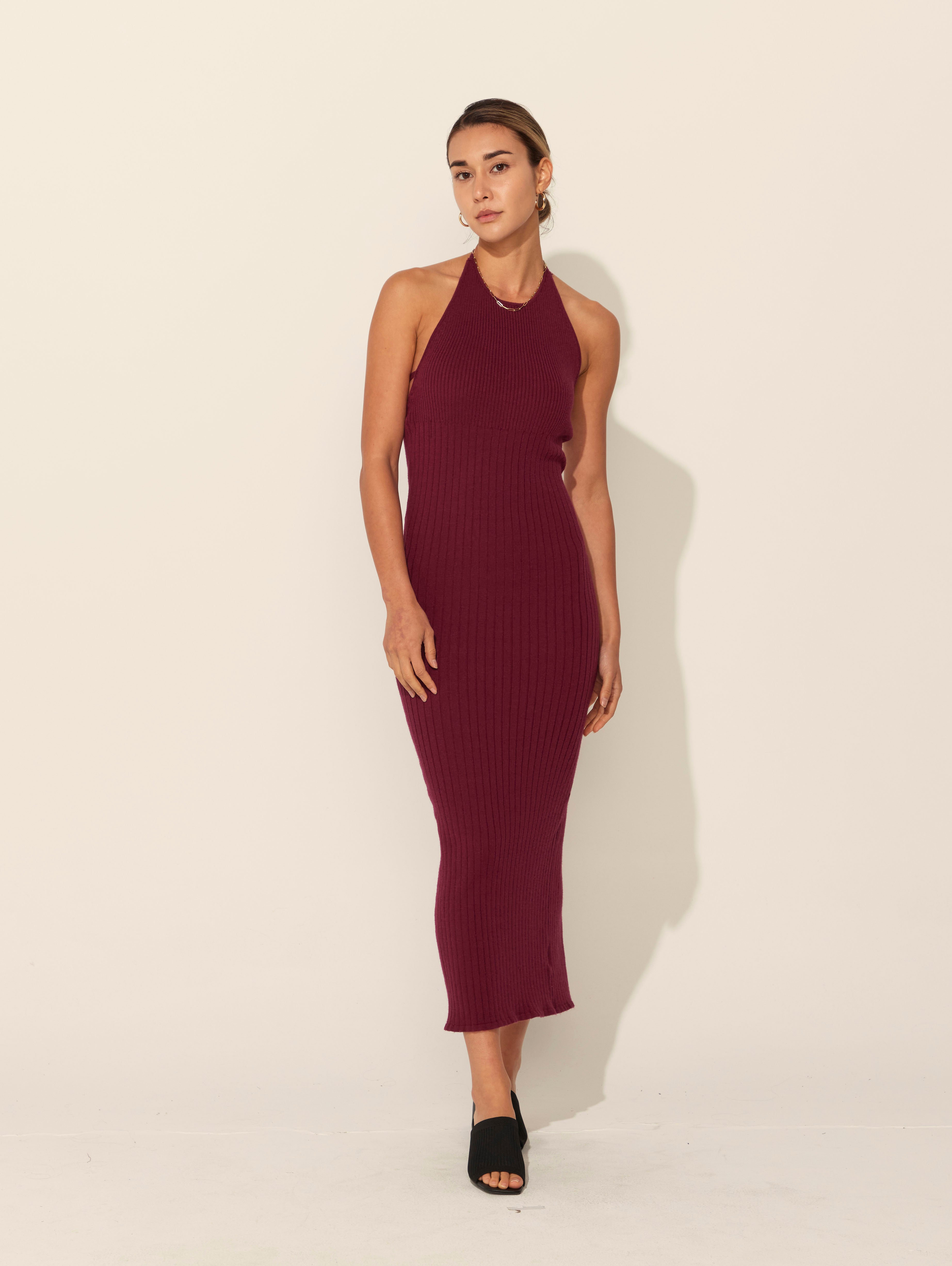 Jenny Dress Burgundy