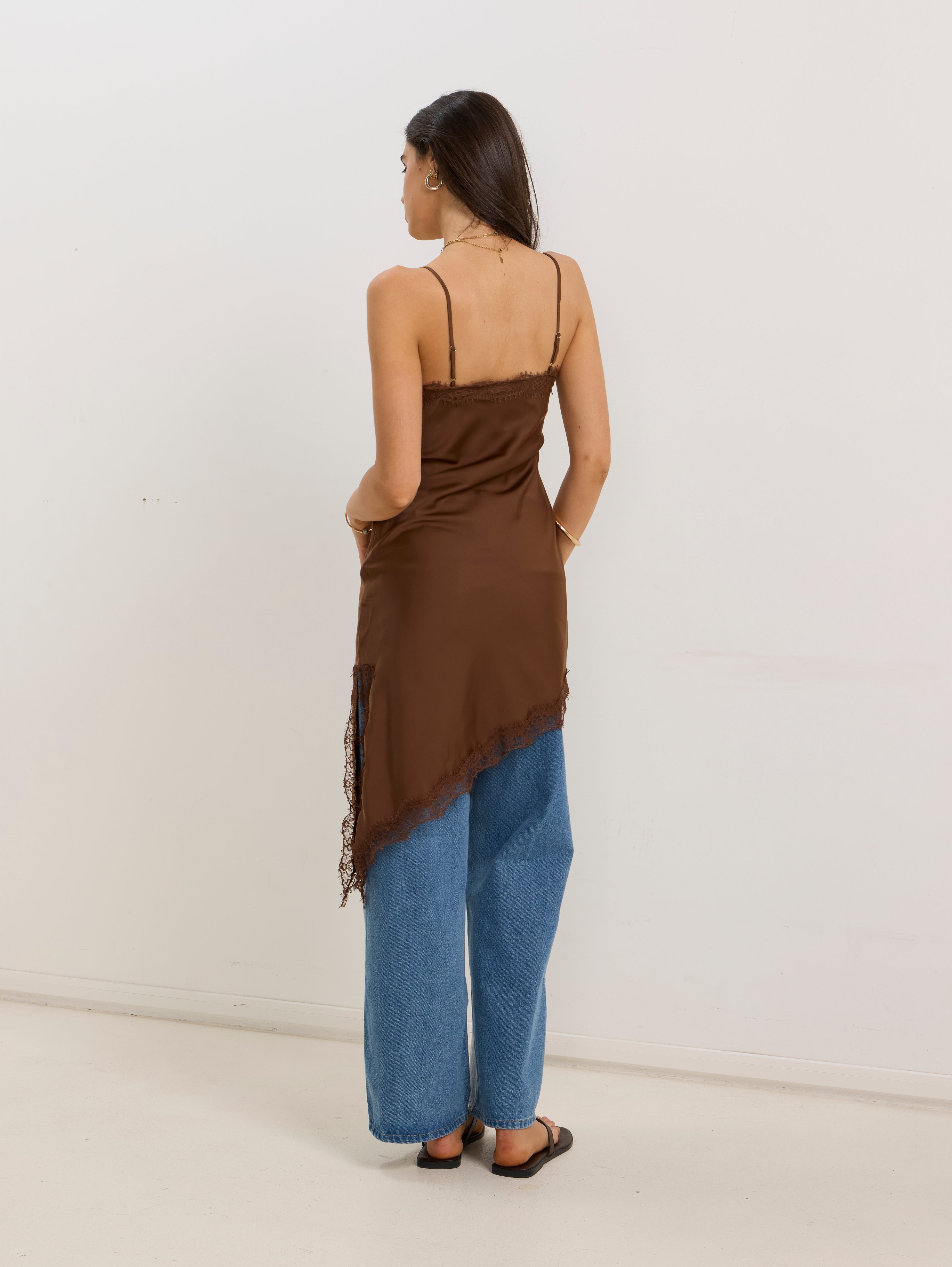Celeste Dress in Brown