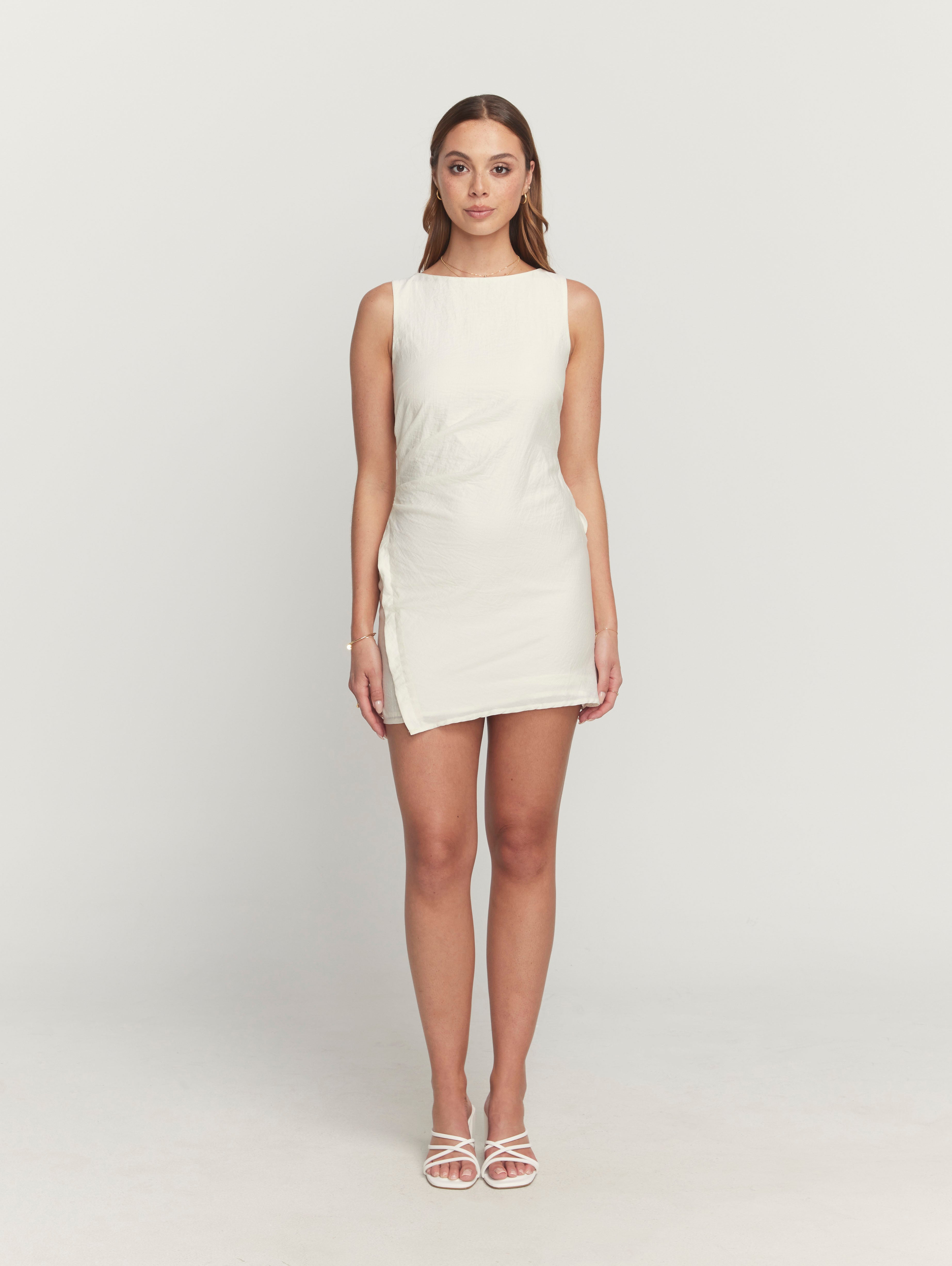 Elysia Dress in White