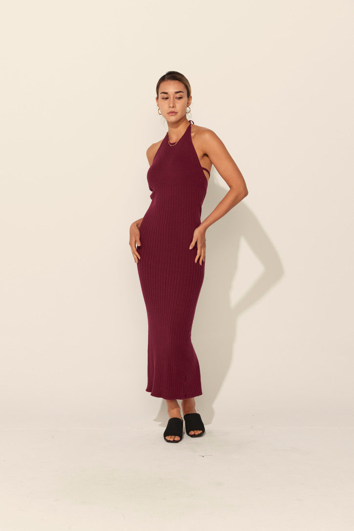 Jenny Dress Burgundy