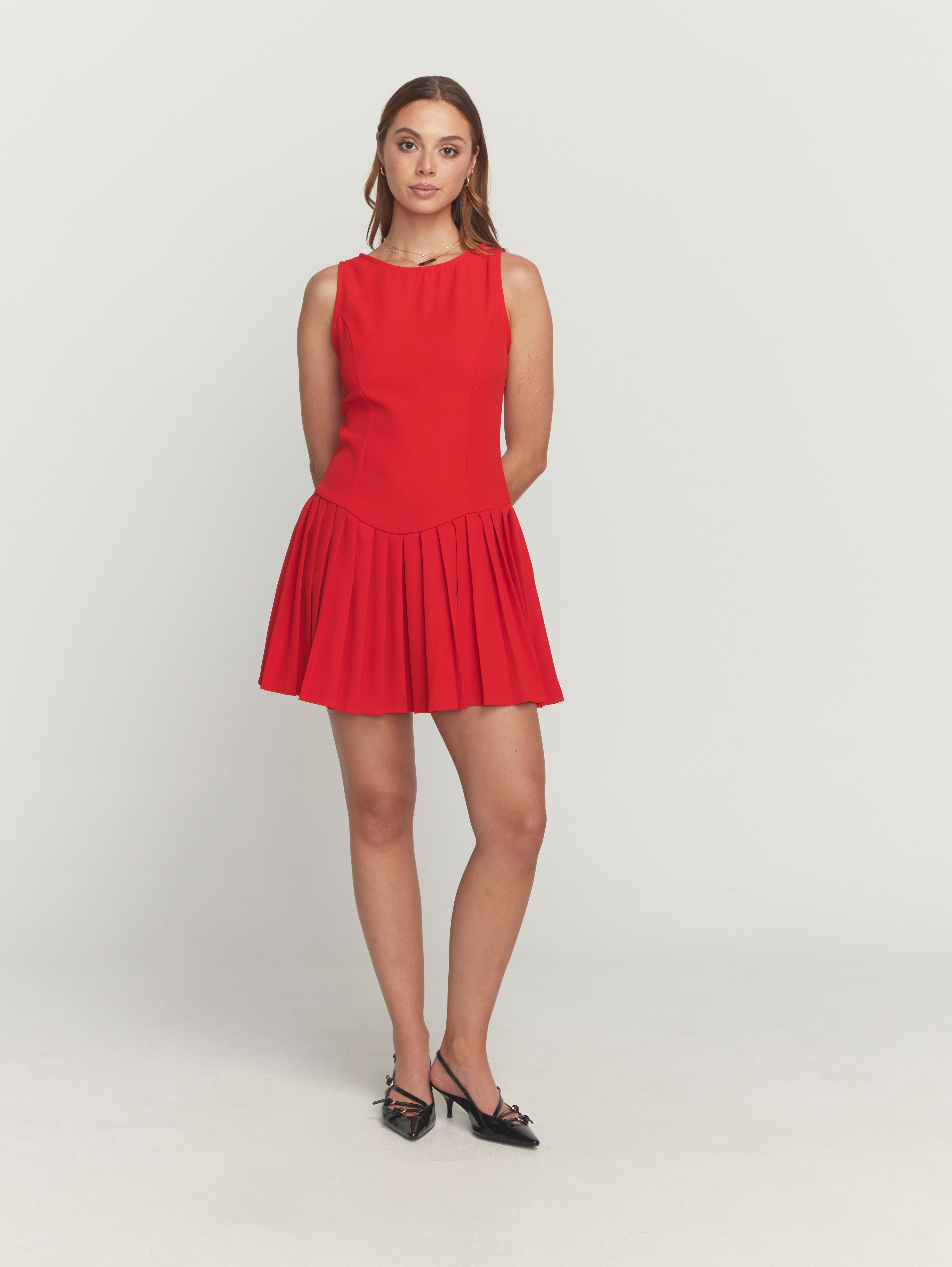 Kyra Dress in Red