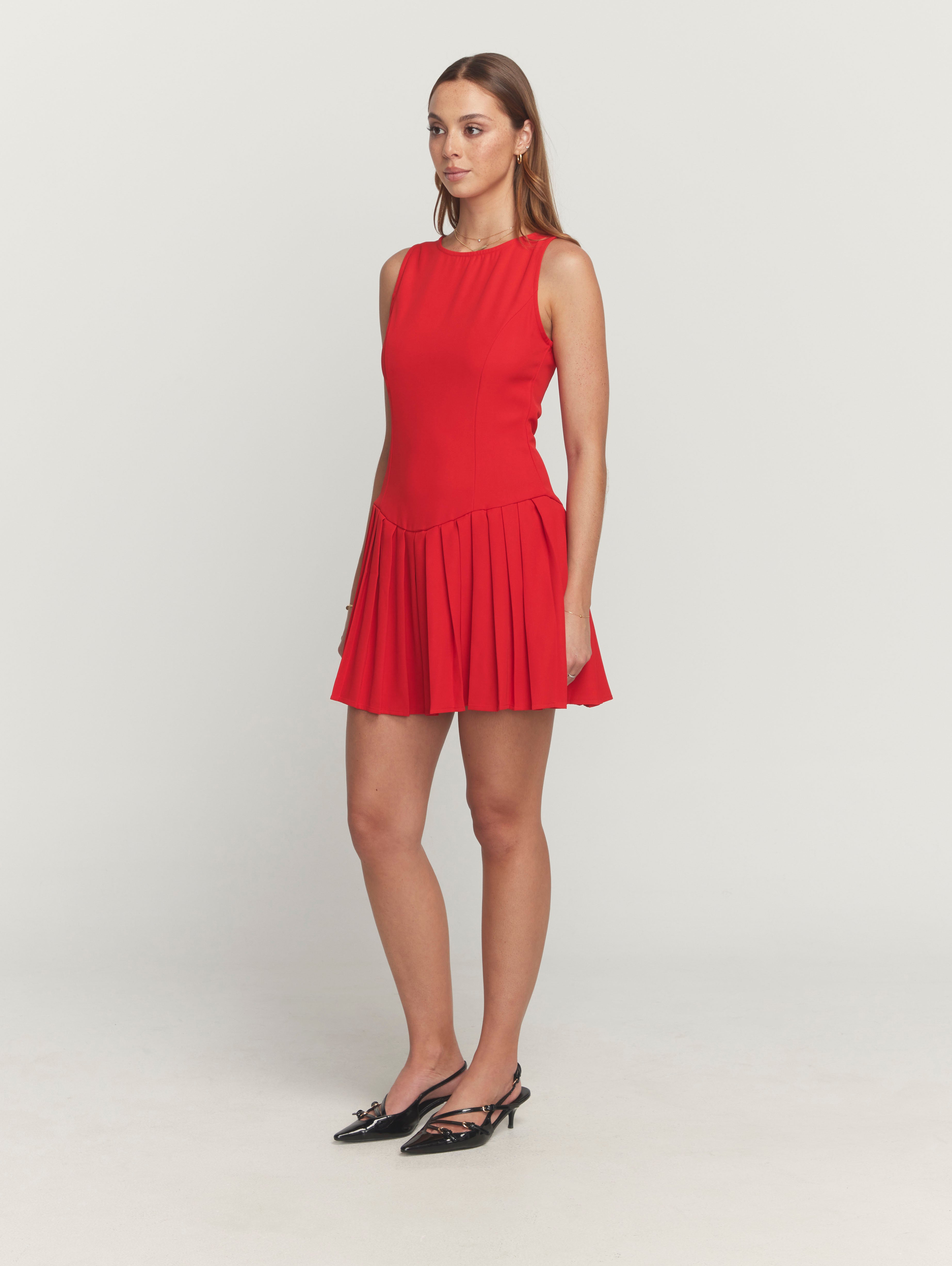 Kyra Dress in Red