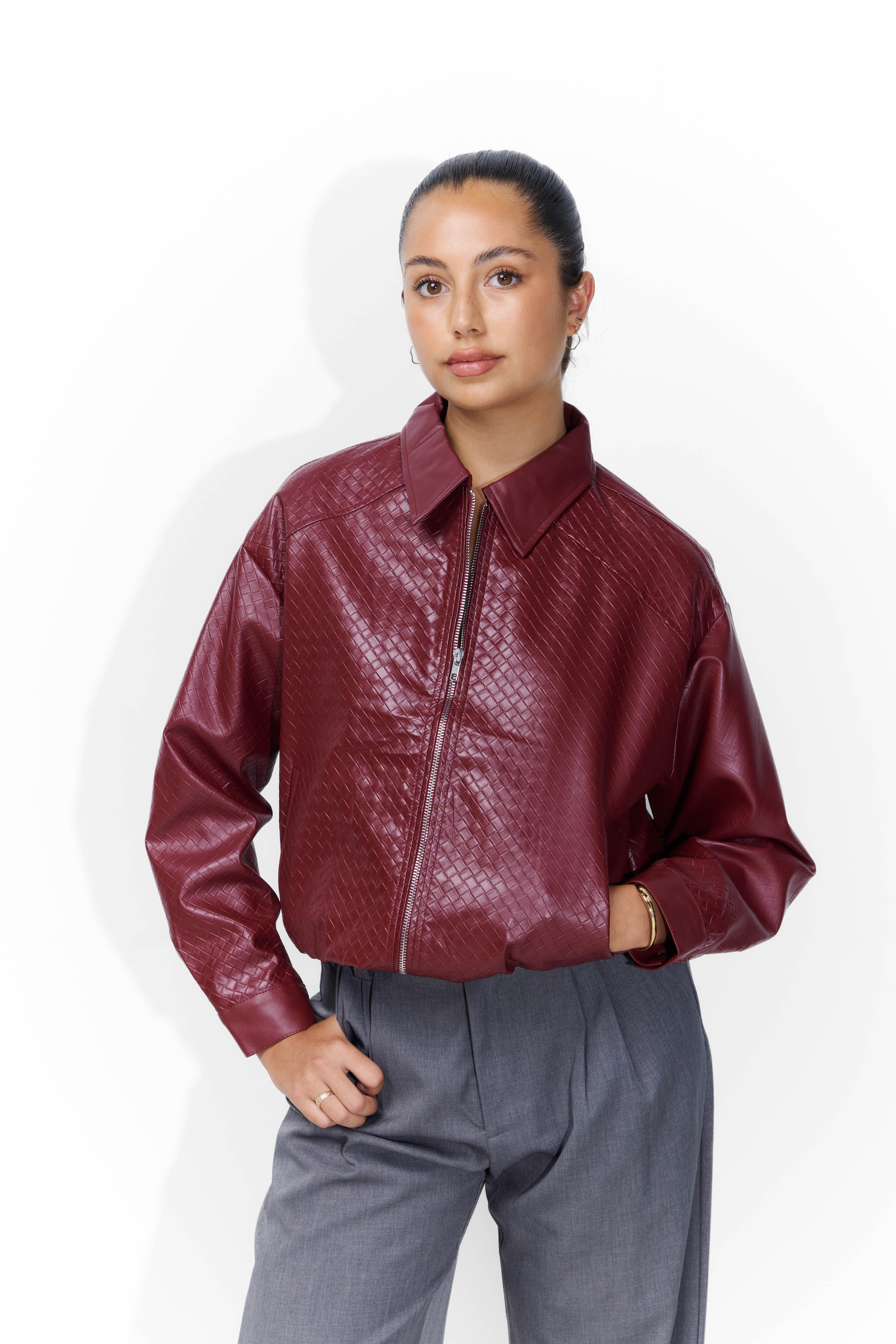 Laura Jacket in Burgundy